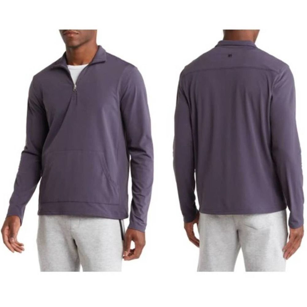 Joe's‎ Men's Kangaroo Stretch Quarter Zip Jacket Stand Collar Medium